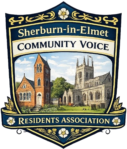 Sherburn-in-Elmet Community Voice Residents Association crest